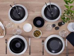 Ritzenhoff & Breker Frühstücksservice KITWE 12-teilig schwarz