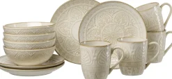 Ritzenhoff & Breker Frühstücksservice OMARA 12-teilig Steingut beige
