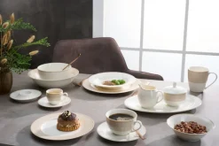 Ritzenhoff & Breker Kaffee-Untertasse GEO Porzellan beige