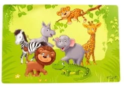 Ritzenhoff & Breker Kinder-Platzmatte DSCHUNGELTIERE 30 x 45 cm mehrfarbig