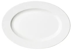 Ritzenhoff & Breker Servierplatte SAPHIR Porzellan 30,5 x 2,5 x 20,5 cm Weiß