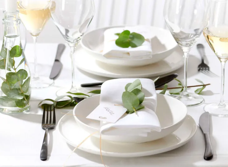 Ritzenhoff & Breker Speiseteller SKAGEN 4er Set weiß