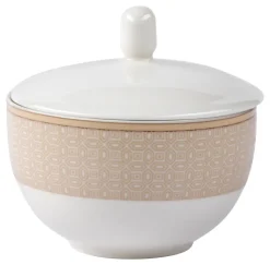 Ritzenhoff & Breker Zuckerdose GEO Porzellan beige