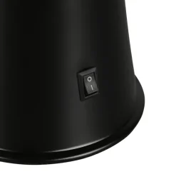 Reality RL RL Lavalampe ETNA, Metall/Glas/Wachs, Höhe 39 cm, LED 21 W, 3.000 K, 260 lm, Schutzklasse 2, IP20, Schwarz/Rot/Lila