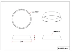 Reality RL RL LED Deckenlampe X-PONTS