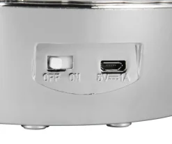 Reality RL RL LED Dekoleuchte SHELLY, Kunststoff, 17,5 x 14,5 x 12,5 cm Chromfarbig