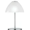 Reality RL RL LED Tischlampe QUEEN 24 cm Glas/Metall nickelfarbig
