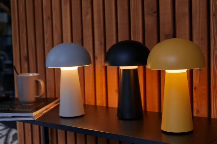 Reality RL RL mobile LED Tischlampe LENNON 21,6 cm schwarz