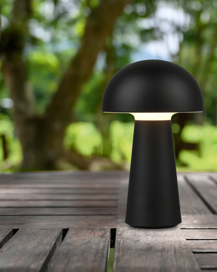 Reality RL RL mobile LED Tischlampe LENNON 21,6 cm schwarz