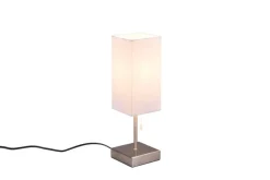 Reality RL RL Retrofit Tischlampe OLE 35 cm nickelfarbig /weiß