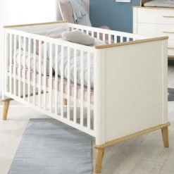 roba Babybett PAULINE weiß/ braun