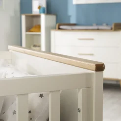 roba Babybett PAULINE weiß/ braun