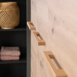 Kinder roba Kinder-Drehtürenschrank LENN anthrazit/ braun