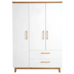Kinder roba Kleiderschrank 135 x 200 x 55 cm weiß