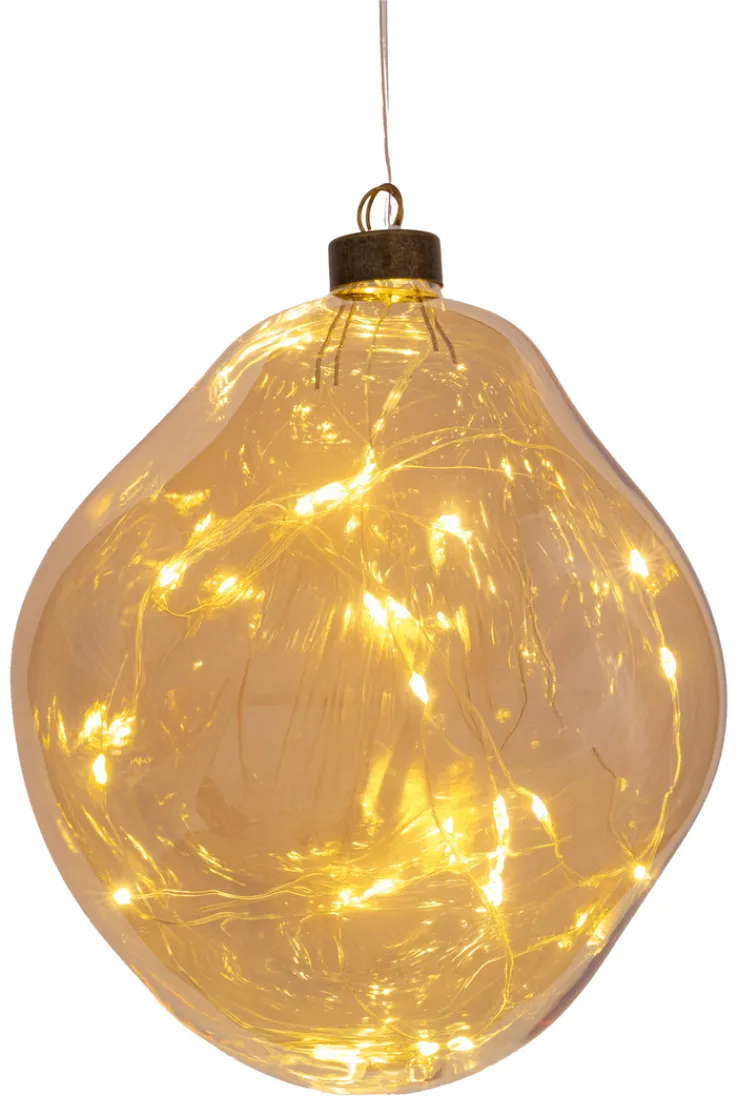 SAICO Deko Anhänger NUGGET6 15 cm amber-gold