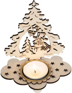 SAICO Teelichthalter WEIHNACHTSBAUM 7x11x13 cm