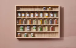 Sammlervitrine MATS 80x60x9,5 cm Artisan-Eiche Dekor