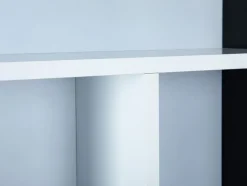 Sammlervitrine PETER 70x70x13 cm Schwarz/Weiß