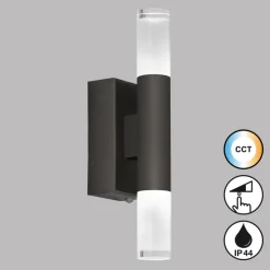 SCHÖNER-WOHNEN-Kollektion SCHÖNER WOHNEN-Kollektion LED Badlampe Wand TWICE 7 cm schwarz