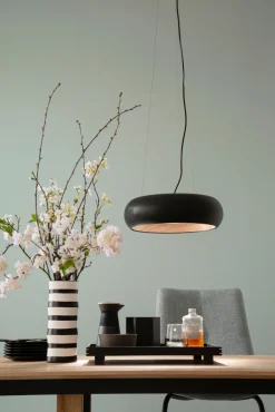 SCHÖNER-WOHNEN-Kollektion SCHÖNER WOHNEN-Kollektion LED Pendelleuchte WOOD 40 cm schwarz