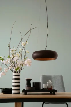 SCHÖNER-WOHNEN-Kollektion SCHÖNER WOHNEN-Kollektion LED Pendelleuchte WOOD 40 cm schwarz