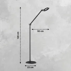 SCHÖNER-WOHNEN-Kollektion SCHÖNER WOHNEN-Kollektion LED Stehlampe OFFICE 128 cm schwarz