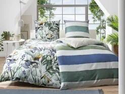 SCHÖNER-WOHNEN-Kollektion SCHÖNER WOHNEN-Kollektion Satin-Bettwäsche BIRDS 135 x 200 cm mehrfarbig