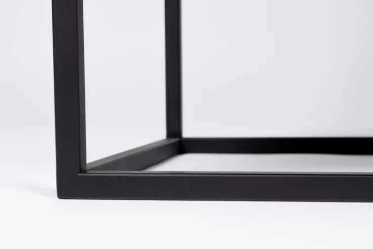 QUARTIER Schrank JOANNA 70 x 145 cm Rattangeflecht/schwarz