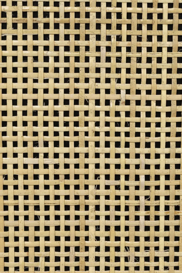 QUARTIER Schrank JOANNA 70 x 145 cm Rattangeflecht/schwarz