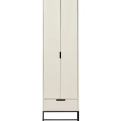 Schrank SILAS 60 x 210 cm Kiefer massiv im Farbton Staub