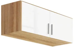 QUARTIER Schrankaufsatz CELLE 91 x 39 cm Sonoma Eiche/HG weiß