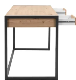 Schreibtisch DENVER 120 x 60 cm anthrazit/ Artisan Oak