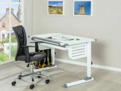 Schreibtisch HANNES 110 x 68 cm Weiß