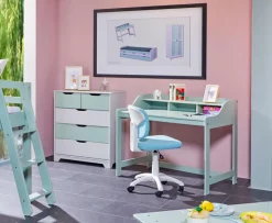 Kinder Schreibtisch LUCAS 110 x 69 cm Grün
