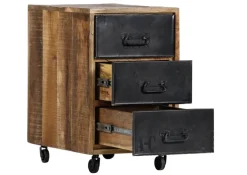 Schreibtisch WAREHOUSE braun/ grau