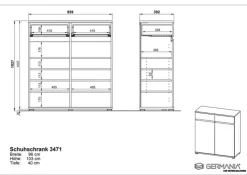 Schuhschrank ALMADA Edelbuche NB