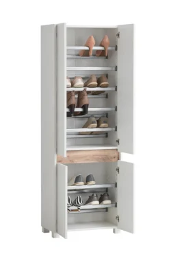 Schuhschrank COSMO 57 x 165 cm weiß
