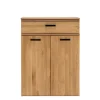 Schuhschrank LIDO 80 x 108 cm Astige Eiche massiv naturbelassen geölt