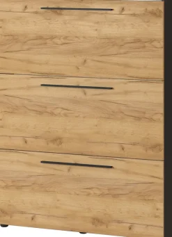 Schuhschrank SARAH 100 x 129 cm Braun/Graphit