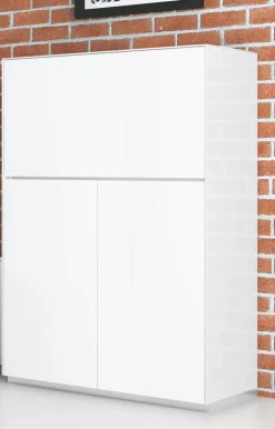 Sekretär MODENA 75 x 114 x 38 cm weiß