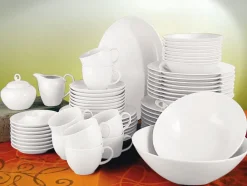 Seltmann Weiden Frühstücksteller RONDO LIANE 6er Set weiß