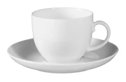 Seltmann Weiden Kaffee-Untertasse RONDO LIANE 6er Set weiß