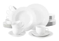 Seltmann Weiden Kombiservice RONDO LIANE 30-teilig weiß
