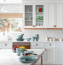 Seltmann Weiden Milchkaffee-Tasse BEAT COLOR GLAZE 6er Set arktisblau