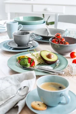 Seltmann Weiden Speiseteller BEAT COLOR GLAZE 6er Set arktisblau