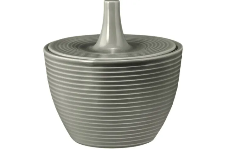 Seltmann Weiden Zuckerdose BEAT COLOR GLAZE perlgrau