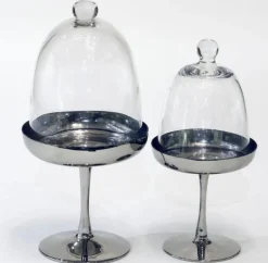 Servierteller mit Glocke SMOKE 2-teilig 30 cm