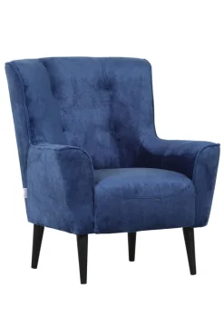 INTERhome Sessel MEGGY 77 x 93 cm petrol/schwarz