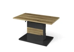 set one by Musterring Couchtisch QUINCY  95x48-68 cm Anthrazit/Coast Evoke Eiche