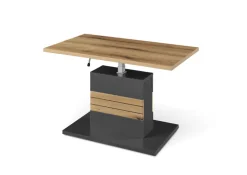 set one by Musterring Couchtisch QUINCY  95x48-68 cm Anthrazit/Coast Evoke Eiche